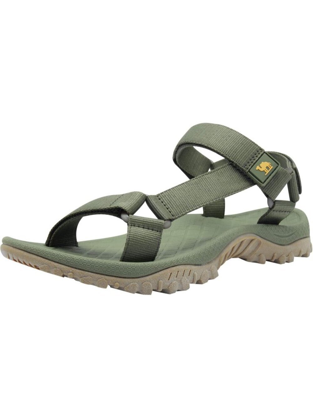 Men's Army Green Comfortable Athletic Hiking Sport Sandals Outdoor Beach Shoes